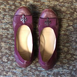 Tory Burch maroon flats